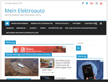 Tablet Screenshot of mein-elektroauto.com